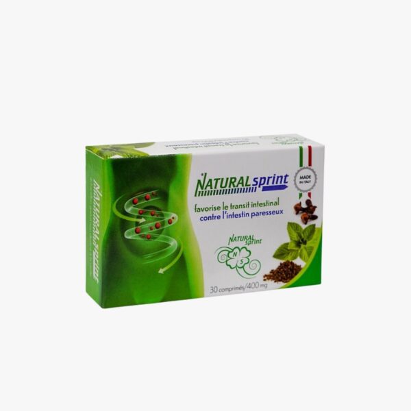 Natural Sprint Constipation 30 مكمل غذائي عشبي لعلاج الإمساك وتحسين الهضم