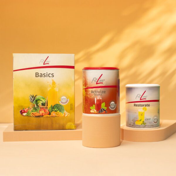 صورة مجموعة FitLine Optimal-Set - Activize, Basics, Restorate من متجر GB Shop